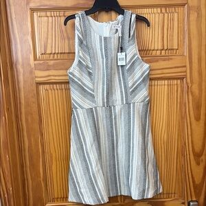BCBGeneration Blue and White Halter Sundress